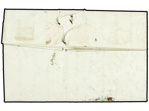 ✉ ESPAÑA: PREFILATELIA. 1842. Carta con la marca C.O./ASTURI