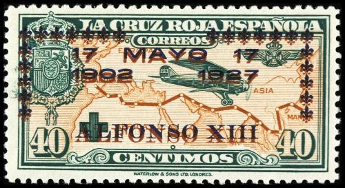 ** ESPAÑA. Ed. 365/69hh. 15 cts., 30 cts. y 40 cts. SOBRECAR
