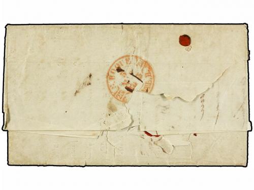 ✉ CUBA. 1842. CUBA a MAHON (Baleares). Carta entrada en Espa