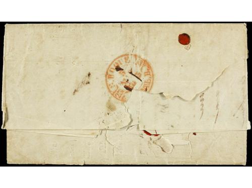 ✉ CUBA. 1842. CUBA a MAHON (Baleares). Carta entrada en Espa