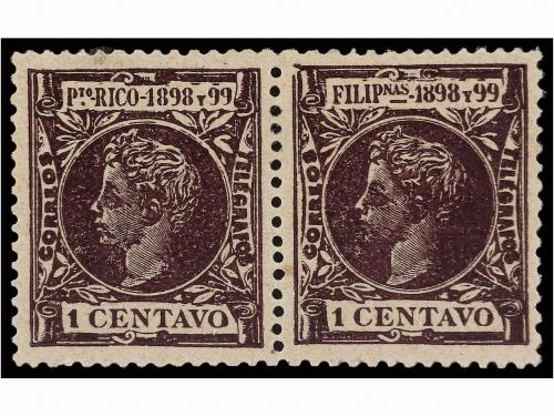 * COLONIAS ESPAÑOLAS: PUERTO RICO. Ed. 135C. 1 ctvo. violeta