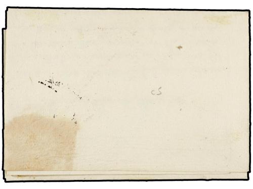 ✉ ESPAÑA: PREFILATELIA. 1833. LOS ARCOS a MARCILLA. Marca LO