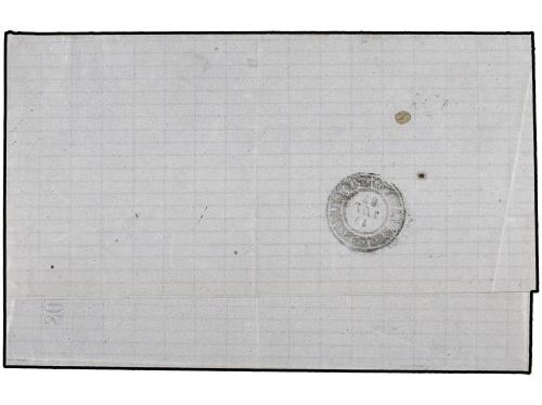 ✉ ESPAÑA. Ed. 95. 1867. BILBAO a TORDESILLAS. 25 mils. azul 