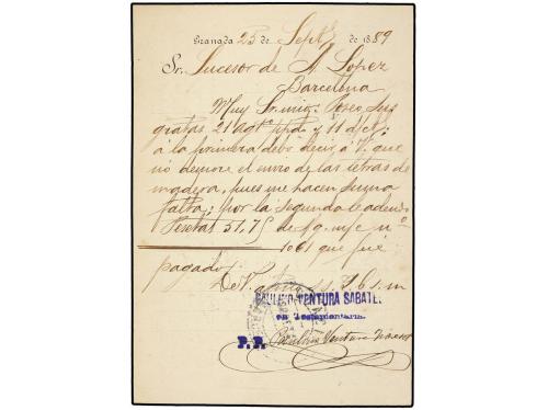 ✉ ESPAÑA. Ed. 202. 1889. Tarjeta Postal de la IMPRENTA DE PA