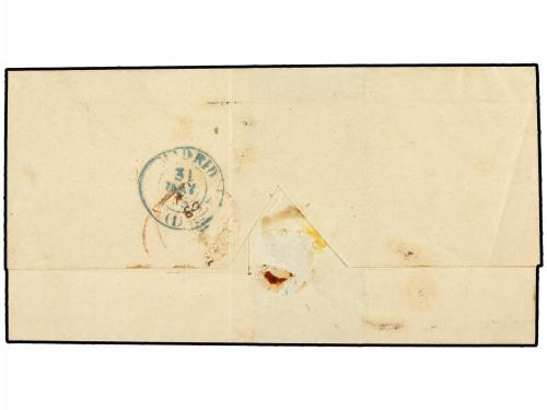 ✉ ESPAÑA. Ed. 40. 1855. RIVADESELLA a SEGOVIA. 4 cuartos car