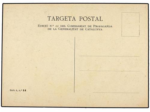 ✉ ESPAÑA GUERRA CIVIL. TARJETA POSTAL. "Camarada en el traba