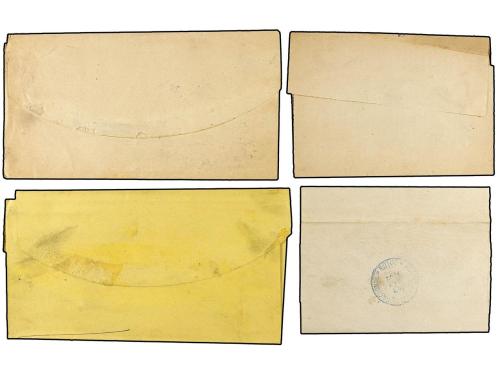 ✉ PANAMA. 1892. Ocho FAJAS DE PRENSA del ´The Colon Telegram