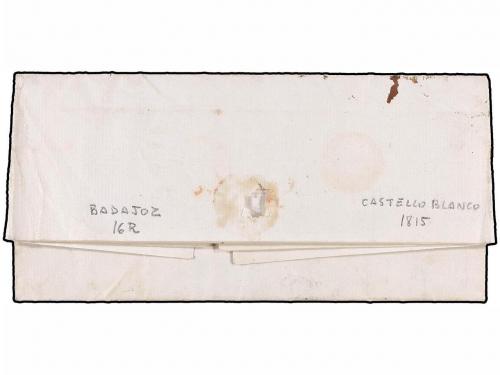 ✉ PORTUGAL. 1815. CASTELLO BLANCO a S. SEBASTIAN. Manuscrito