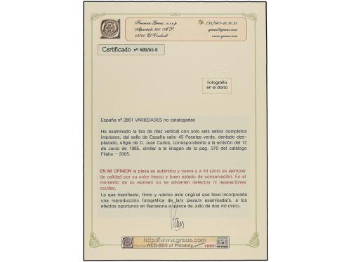 ** ESPAÑA. Ed. 2801. JUAN CARLOS I. 45 pts. verde esmeralda.