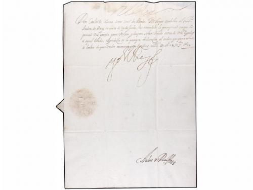 ✉ ESPAÑA: PREFILATELIA. 1634 (21 Noviembre). MADRID a MILAN 