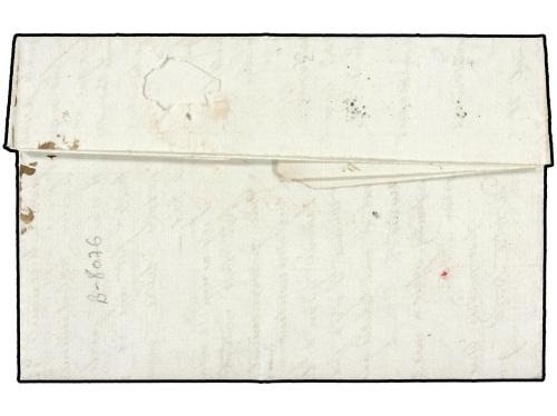 ✉ ESPAÑA: PREFILATELIA. 1824 (6 Febrero). MADRID a FRANCIA. 