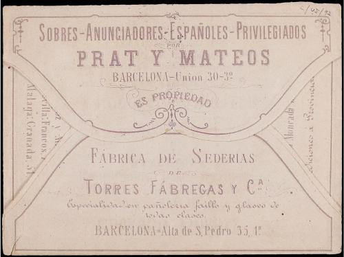 ✉ ESPAÑA. Ed. 175, 188. 1877 (20 Noviembre). SOBRE ANUNCIADO