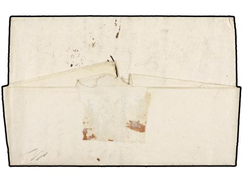 ✉ ESPAÑA: PREFILATELIA. 1789. CORUÑA a FRANCIA. Marca lineal