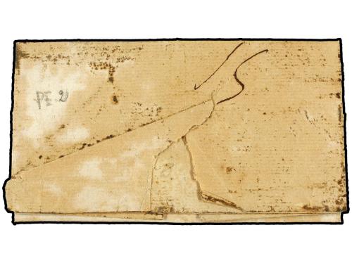 ✉ ESPAÑA: PREFILATELIA. 1824. ERRAZU a PUENTELAREYNA. Marca 