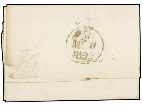 ✉ ESPAÑA: PREFILATELIA. 1826. BOCEGUILLAS a MADRID. Marca CA