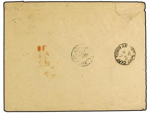 ✉ CABO DE BUENA ESPERANZA. Ed. . 1881. Cover to FRANCE with 