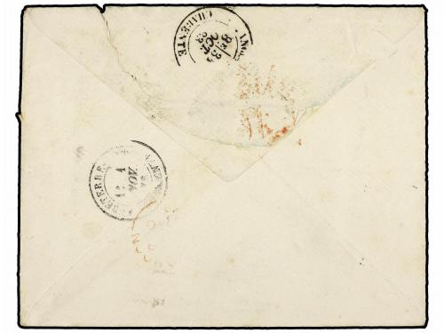 ✉ CABO DE BUENA ESPERANZA. 1883 (Oct 10). Cover to CHARENTE 