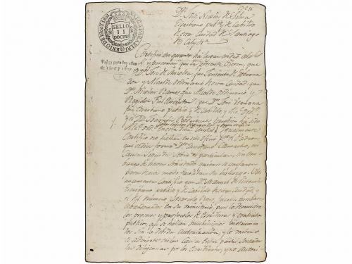 ✉ COLOMBIA. 1807. Conjunto de 6 Documentos fechados en CALY 