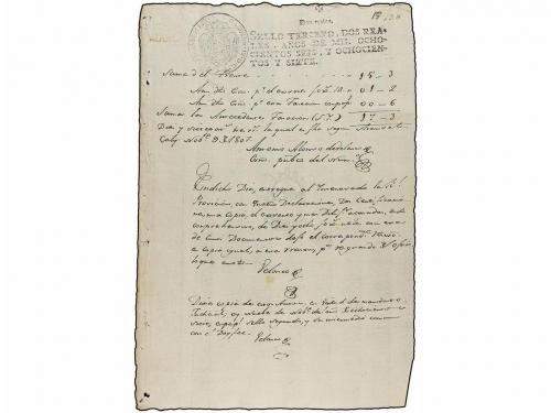 ✉ COLOMBIA. 1807. Conjunto de 6 Documentos fechados en CALY 