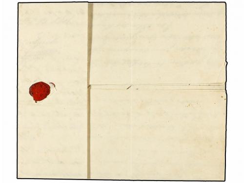 ✉ FILIPINAS. 1852 (Agosto). MADRID to MANILA. Circulada con 