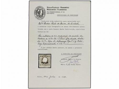 (*) ESPAÑA. 1871-79. 10 reis verde sin goma. Cert. ACDP. 160