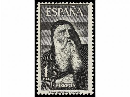 ** ESPAÑA. Ed. 1536ef. RAIMUNDO LLULL. 1 pta. negro UNICOLOR