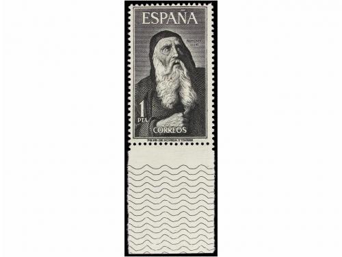 ** ESPAÑA. Ed. 1536ef. RAIMUNDO LLULL. 1 pta. negro UNICOLOR