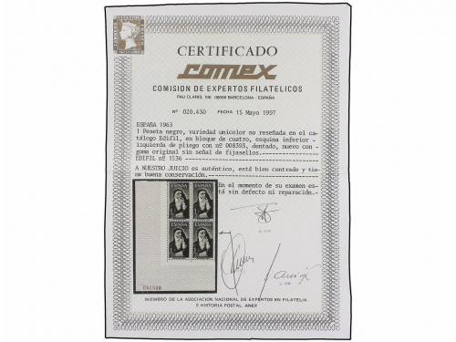 ** ESPAÑA. Ed. 1536ef. RAIMUNDO LLULL. 1 pta. negro UNICOLOR