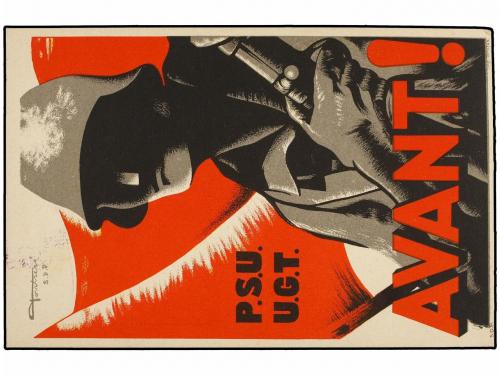 ✉ ESPAÑA GUERRA CIVIL. 1937. ALMUNARIENTE (Huesca) a BARCELO