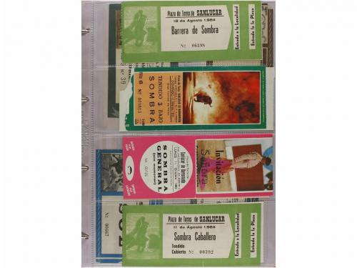 1940-1990. COLECCIONISMO. (TOROS). DOS ÁLBUMES CON ENTRADAS 