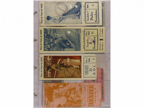 1940-1999. COLECCIONISMO. (TOROS). TRES ÁLBUMES CON ENTRADAS