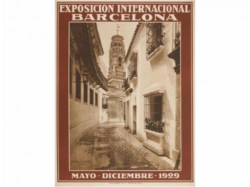 1929. CARTEL. (BARCELONA). LOTE DE TRES CARTELES. EXPOSICIÓN