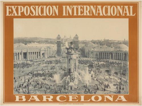 1929. CARTEL. (BARCELONA). LOTE DE TRES CARTELES. EXPOSICIÓN