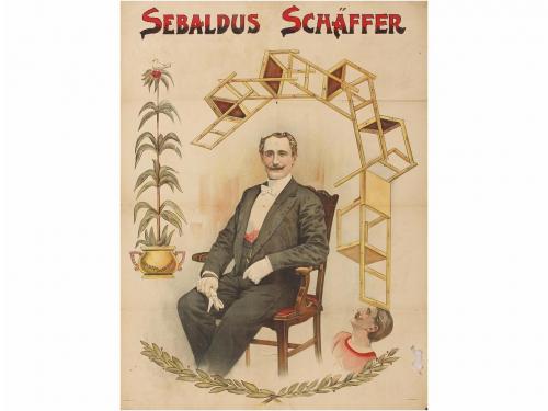 1900 ca. CARTEL. (VARIEDADES). HERCI, PAOLO:. LOTE DE 4 CART