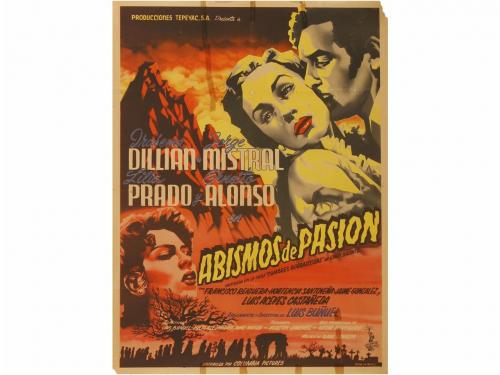 1950 ca. CARTEL. (CINE). 3 CARTELES REALIZADOS POR JOSEP REN