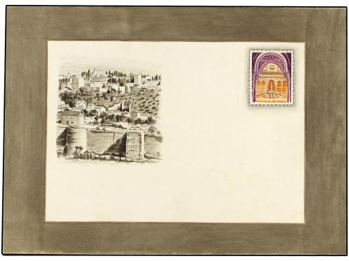 ESPAÑA. (1980 CA.). TURISMO. 4 bocetos (17 x 22 cm. aprox.) 