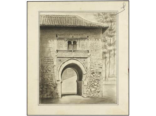 ESPAÑA. (1980 CA.). TURISMO. 4 bocetos (17 x 22 cm. aprox.) 