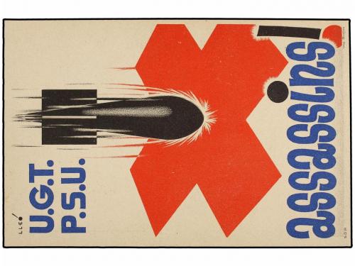 ✉ ESPAÑA GUERRA CIVIL. 1937. ALMUNARIENTE (Huesca) a BARCELO