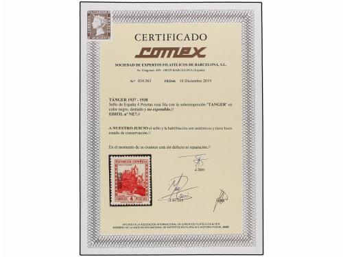 * COLONIAS ESPAÑOLAS: TANGER. Ed. NE 7. NO EMITIDO. 4 pts. l