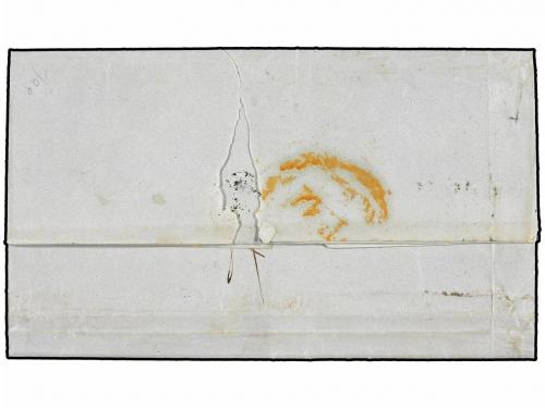 ✉ ESPAÑA. Ed. 24 (3). 1854. VALENCIA a MADRID. 6 cuartos roj