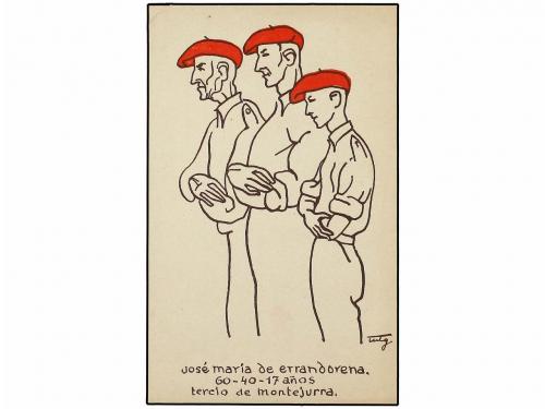 ✉ ESPAÑA GUERRA CIVIL. TARJETAS POSTALES. REQUETES. Juego de