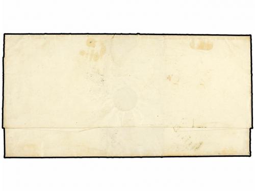 ✉ ESPAÑA. Ed. 12. 1852. DENIA a ALTEA. 6 cuartos rojo, mat. 