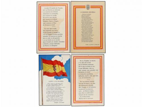 ✉ ESPAÑA GUERRA CIVIL. Conjunto de 8 tarjetas postales con a