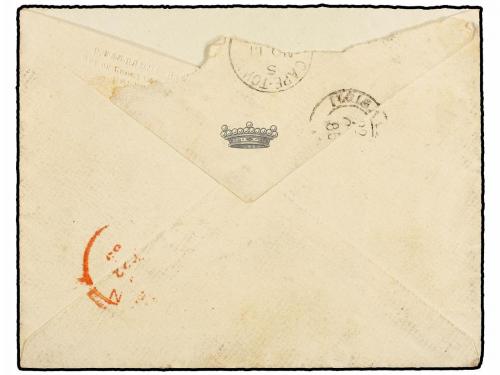 ✉ FRANCIA. Yv. 92 (3). 1885. BERTANCOURT a CAPE TOWN (Cabo d