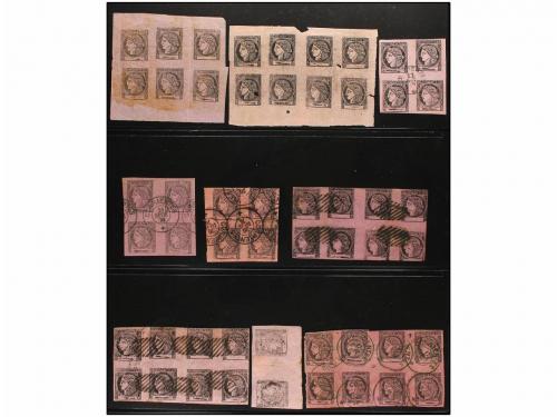 */° ARGENTINA. 1856-77. CORRIENTES. Conjunto de sellos en nu