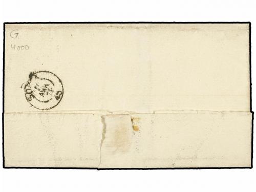 ✉ ESPAÑA. Ed. 107. 1871. DEZA a SORIA. 50 mils. azul, mat. f