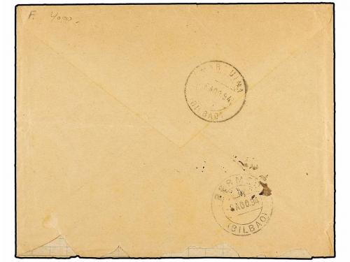 ✉ ESPAÑA. Ed. 219. 1894. 15 cts. castaño, mat. CARTERIA/DE/O