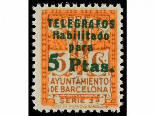 ** ESPAÑA: AYUNTAMIENTO DE BARCELONA. Ed. T-4/8. SERIE COMPL
