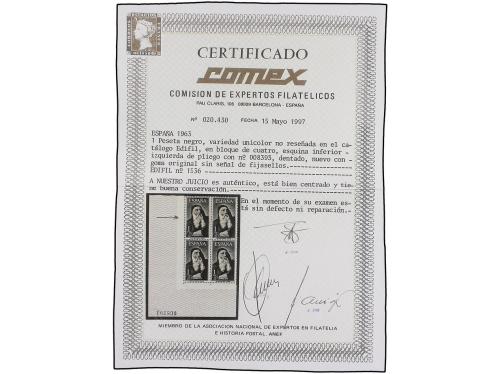 ** ESPAÑA. Ed. 1536ef. RAIMUNDO LULIO. 1 pta. negro UNICOLOR