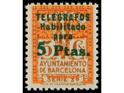 ** ESPAÑA: AYUNTAMIENTO DE BARCELONA. Ed. T-4/8. SERIE COMPL